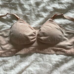 Kindred, bravely soft pink pumping and nursing bra